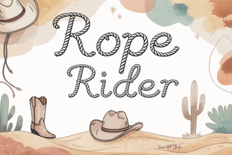 Rope Rider: a Font for Creative Projects