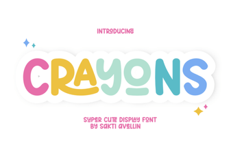 Creative Fonts for Design Projects Using Crayons