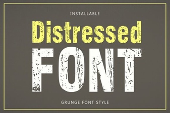 Distressed Font Ideas for Creative Design Projects