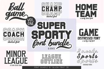 Super Sport Bundle Fonts for Creative Designs