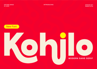 Kohilo Font: Creative Typography for Modern Designers