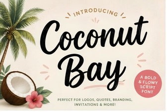 Coconut Bay Font: Modern Design & Tropical Charm