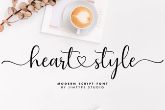 Heart Style Fonts for Creative Design Projects